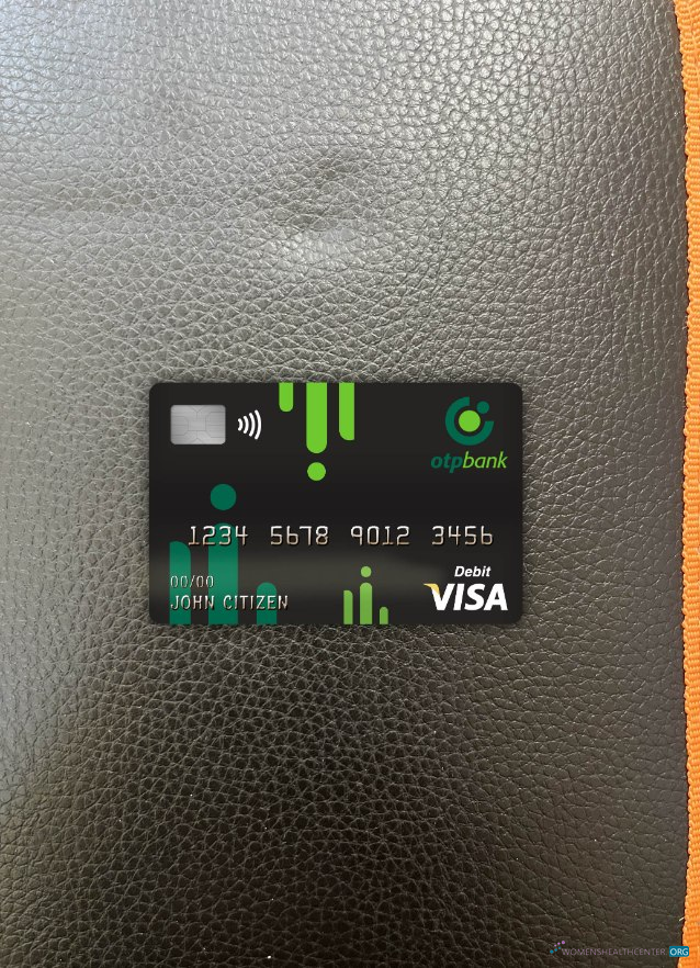 Download Croatia OTP bank visa debit card photolook front Photoshop template